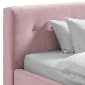 Gestoffeerd bed Woodlake II Velours Ravi: Mauve - 160 x 200cm - Zonder opbergruimte