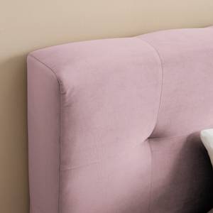 Gestoffeerd bed Woodlake II Velours Ravi: Mauve - 160 x 200cm - Zonder opbergruimte