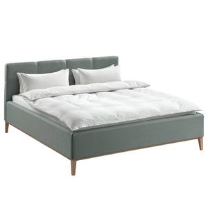 Gestoffeerd bed Kaarina Geweven stof Mavie: Mint - 180 x 200cm - Zonder opbergruimte