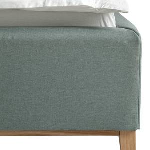 Gestoffeerd bed Kaarina Geweven stof Mavie: Mint - 200 x 200cm - Zonder opbergruimte