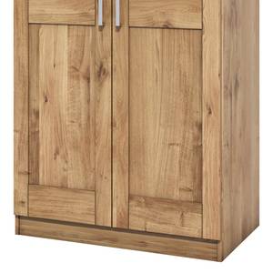 Drehtürenschrank Woodston Braun - Massivholz - 102 x 205 x 60 cm