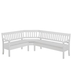 Banc d’angle Boston I Pin massif - Epicéa blanc - Largeur : 213 cm