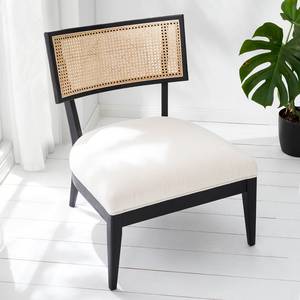 Fauteuil Burke I Tissu - Crème