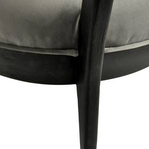 Fauteuil Burke II fluweel - grijs