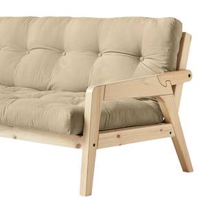 Schlafsofa Grab I Webstoff - Creme - Beige