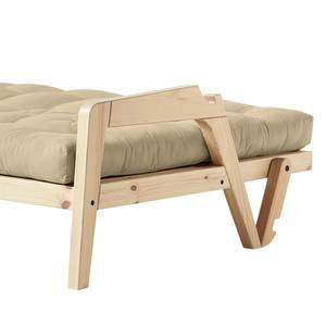 Canapé convertible Grab I Tissu - Crème - Beige