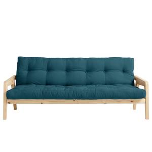 Schlafsofa Grab I Webstoff - Petrol - Beige