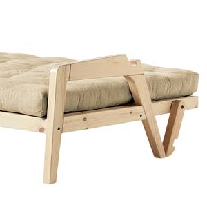 Schlafsofa Grab II Webstoff, Leinen - Beige - Beige