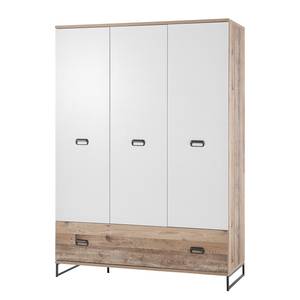 Armoire Ronny Marron - Bois manufacturé - 143 x 201 x 56 cm