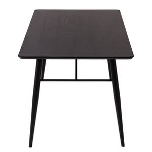 Table Lucker Métal / Partiellement en frêne massif - Frêne noir / Noir