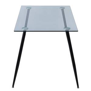 Table Kenova Métal -Transparent / Noir