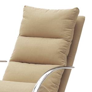 Rocking chair Fox Tissu structuré - Beige