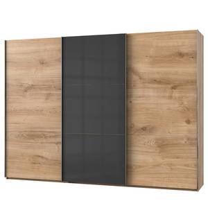 Schwebetürenschrank Level 36 C Eiche Dekor / Hochglanz Graphit - 300 x 216 cm - Ohne