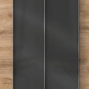 Armoire à portes coulissantes Level 36C Imitation chêne / Graphite brillant - 300 x 216 cm - Sans