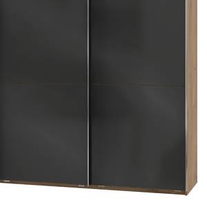 Armoire à portes coulissantes Level 36C Gris brillant / Imitation chêne - 300 x 236 cm - Sans