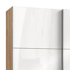 Armoire à portes coulissantes Level 36C Blanc brillant / Imitiation chêne - 200 x 236 cm - Sans