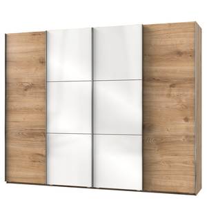 Armoire à portes coulissantes Level 36C Imitation chêne / Blanc brillant - 300 x 236 cm - Sans