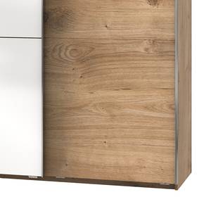 Armoire à portes coulissantes Level 36C Imitation chêne / Blanc brillant - 300 x 236 cm - Sans