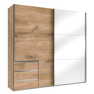 Zweefdeurkast Level 36 C Eikenhouten look/hoogglans wit - 250 x 236 cm - 3