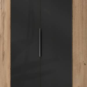 Eckschrank Level 36C Eiche Dekor / Hochglanz Graphit - Höhe: 216 cm