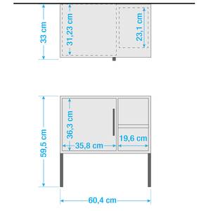 Salle de bain Limone II (3 éléments) Éclairage inclus - Blanc