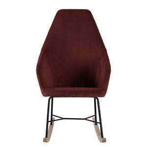 Rocking chair Kumia II Velours - Bordeaux