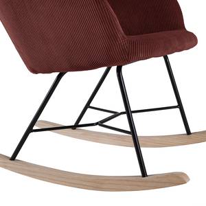 Rocking chair Kumia II Velours - Bordeaux