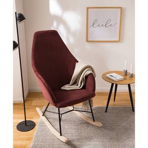 Rocking chair Kumia II Velours - Bordeaux