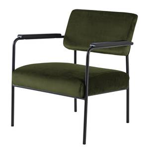 Fauteuil Narpes fluweel - Donkergroen