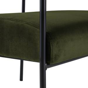 Fauteuil Narpes Velours - Vert foncé