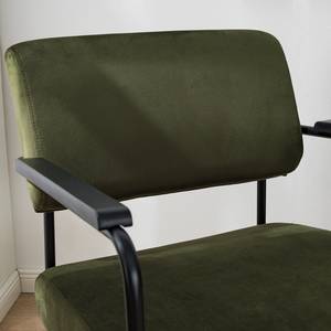 Fauteuil Narpes Velours - Vert foncé