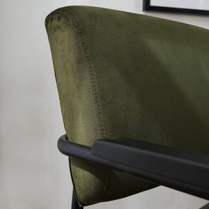 Fauteuil Narpes fluweel - Donkergroen