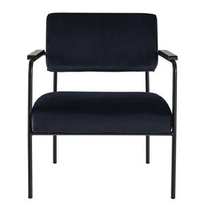 Fauteuil Narpes fluweel - Donkerblauw