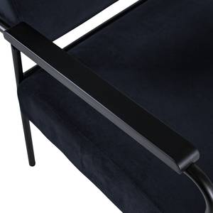 Fauteuil Narpes fluweel - Donkerblauw