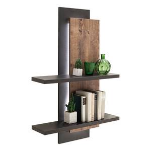 Open wandkast Hixson Barrique eikenhouten look/zwart