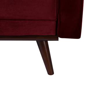 Schlafsofa Daru Deluxe Samt - Samt Fosca: Bordeaux