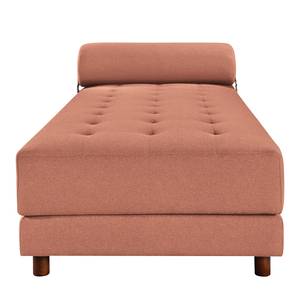 Chaise longue Tavani (met slaapfunctie) vlakweefsel - Platweefsel Sura: Koraal