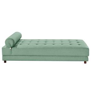 Chaise longue Tavani (met slaapfunctie) vlakweefsel - Platweefsel Sura: Mintgroen