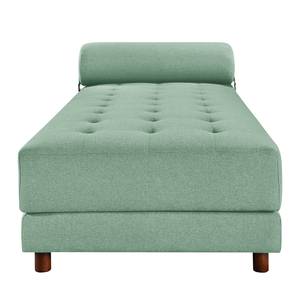 Chaise longue Tavani (met slaapfunctie) vlakweefsel - Platweefsel Sura: Mintgroen