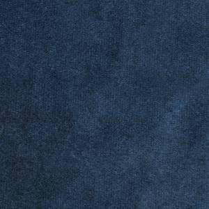 Chaises de bar Ally I (lot de 2) Velours / Métal - Tissu Vika : Bleu nuit - Noir