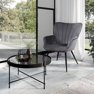 Fauteuil Boltby I Velours - Anthracite