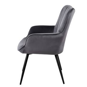 Fauteuil Boltby I Velours - Anthracite