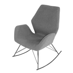 Schommelfauteuil Bluemont geweven stof - grijs - Geweven stof