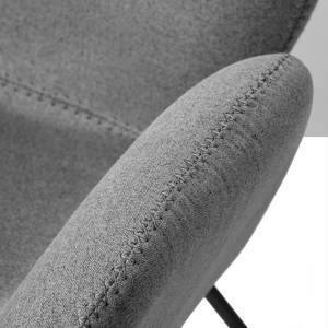 Rocking chair Bluemont Tissu - Gris - Tissu