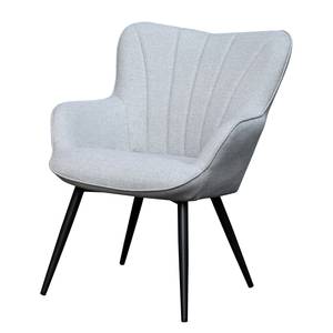 Fauteuil Boltby II geweven stof - grijs