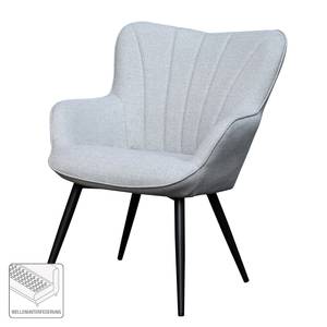 Fauteuil Boltby II geweven stof - grijs