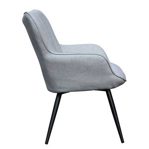 Fauteuil Boltby II geweven stof - grijs