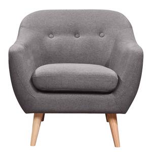 Fauteuil Bosley geweven stof - donkergrijs