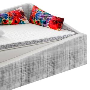 Boxspring Crooked Wit/grijs - 180 x 200cm