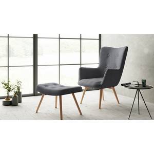 Fauteuil Kausala Tissu - Avec repose-pieds